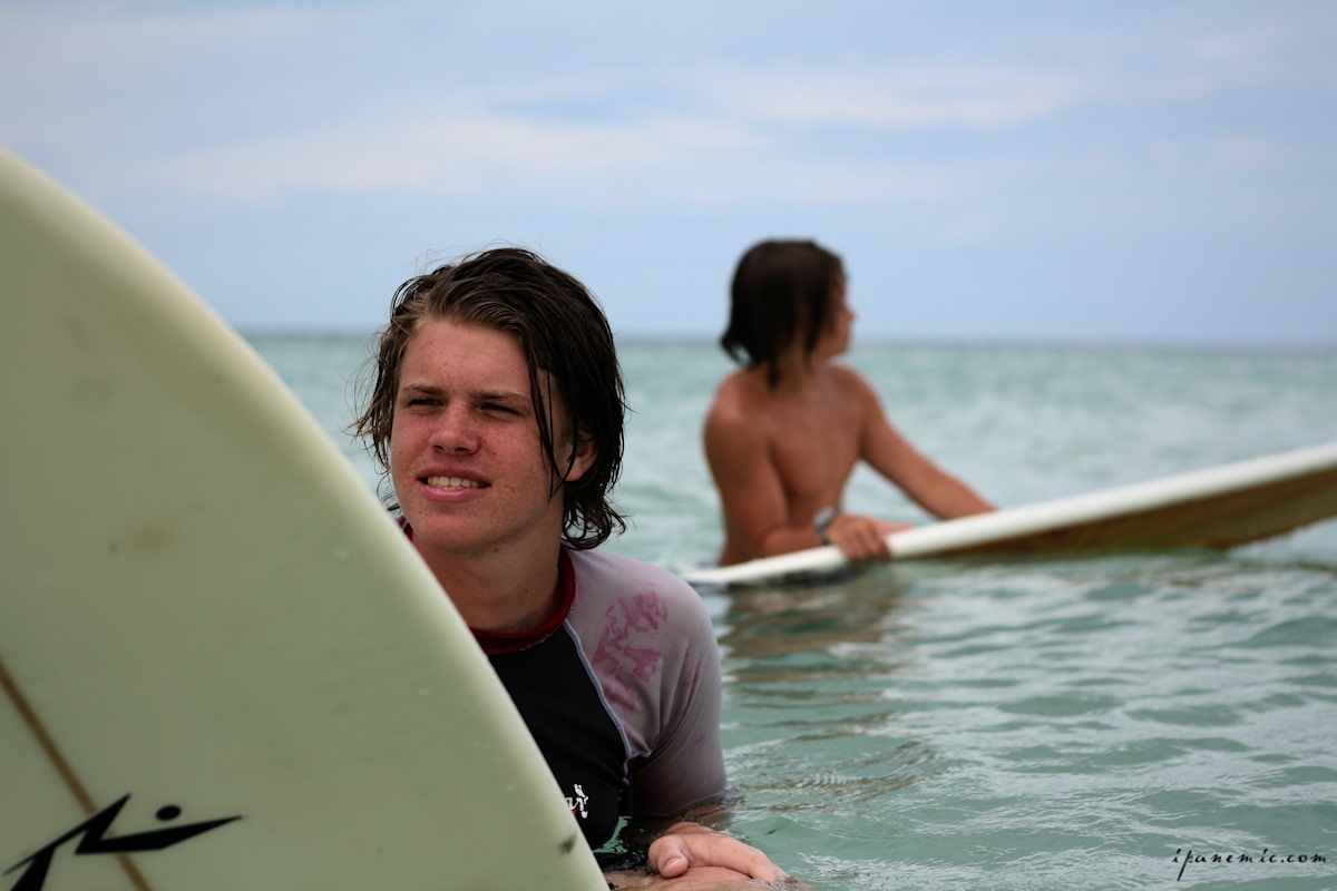 Alec and Zach surfing